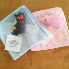 a.a.cotototo ペンギンミニタオル