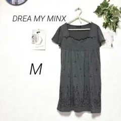 9425-1 DREA MY MINX 半袖チュニック レーヨン混 M