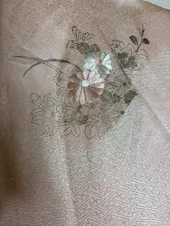 着物　訪問着　付け下げ　刺繍　花柄　やまと株式会社　ピンク系　K1