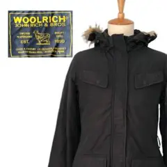 【WOOL RICH】 ブラック ファー ダウンジャケット ウールリッチ