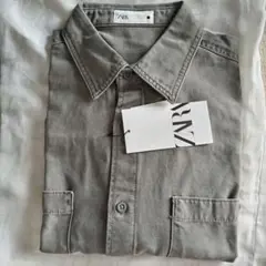 ZARA　新品　ワークシャツ