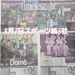 匿名配送！送料込み！ 8月7日 朝刊　 スポーツ紙全5社