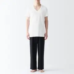 4枚　Mサイズ　Vネック半袖Tシャツ 白　無印良品　紳士　インナー