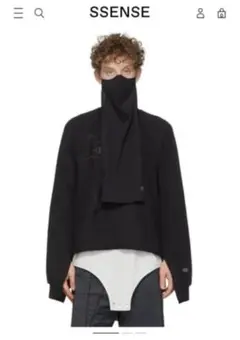 Rick Owens Champion コラボ ベール フェイスマスク コットン