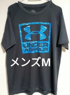 メンズM　UNDER ARMOUR　アンダーアーマー ブラック Tシャツ 半袖