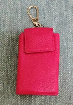 本革　小物入れ　新品未使用　レッド