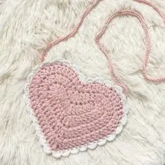 キッズポシェット フリルハート