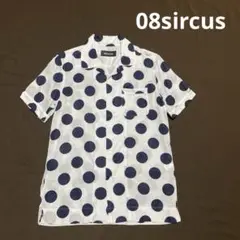 08sircus 半袖シャツ　ドット柄　日本製