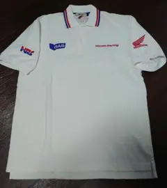 ホンダレーシングポロシャツ L GAS製 白きれい HRC