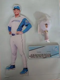 ファイターズ BIGアクリルスタンド＆ミニペンライト 万波中正選手