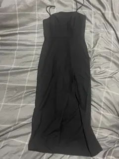 ZARA ザラ　スリット ワンピース ブラック