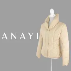 11T432☆ ANAYI クリーム ダウンジャケット アウター 秋冬 防寒 F