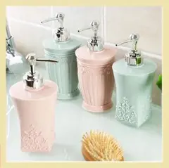 新品‼️洗剤 詰め替え ボトル/ディスペンサー ピンク 底四角 樹脂製 容器☆彡
