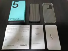 【美品】OPPO Reno5 A CPH2199 SIMフリー シルバーブラック