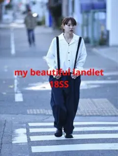 【18SS my beautiful landlet デニムサスペンダーパンツ】 MY BEAUTIFUL LANDLET DENIM PANTS - INDIGO – TOYASIDO