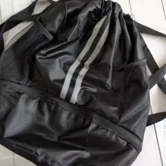ブラック ストライプ ナップザック