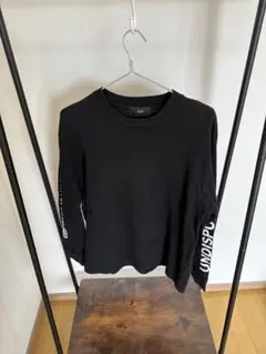 美品！AZUL MOUSSY ロンT プリントロゴ　ブラック　長袖　秋冬