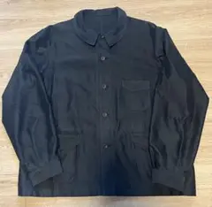 ブラックモールスキンジャケット　foremost 40's FRENCH VINTAGE MOLESKIN JACKET BLACK② | FOREMOST 古着