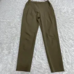 ストロベリーフィールズ　カーキ スラックス ゴムウエスト　日本製　F 美品 人気