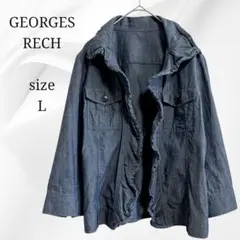 GEORGES RECH ミリタリー ジャケット フリル　デザイン エレガント