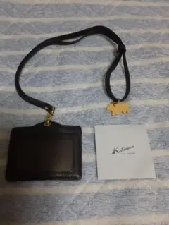Kitamura レザー パスケース ブラック