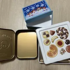 空缶　化粧箱　菓子　ユーハイム　クルミッコ　缶のみセット