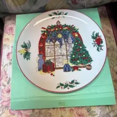 お皿　クリスマス柄