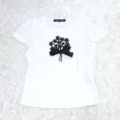 エムズグレイシー　ブーケ　花束　Tシャツ　スパンコール　刺繍　レース