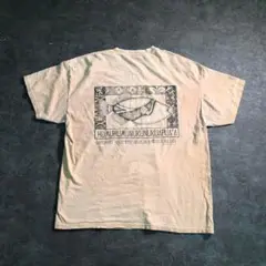 【ヴィンテージ】フィッシングTシャツ ピンクベージュ 古着used SM72