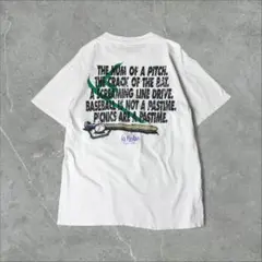USA製 NO FEAR シングルステッチ 野球 メッセージTシャツ L 白