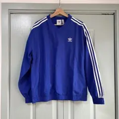 adidas ピステ風　トレーナー XL 青 3本ライン