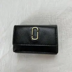 マークジェイコブス ミニ財布 三つ折り財布 ブラック グレー