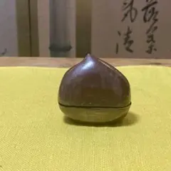茶道具　長谷川恵史作　乾漆　栗香合　共箱　C　R5544 茶道具 長谷川恵史作 乾漆 栗香合 共箱 C R5544（茶道具 長谷川