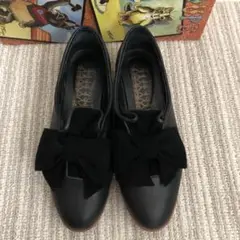 F-TROUPE エフトゥループ　リボン　レザーシューズ　39