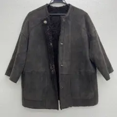☆イヴサロモン☆YVES SALOMON フェイクムートンコート