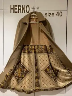 HERNO イタリア製 ヘルノ ウールコート ページュ レディース サイズ40