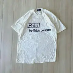 Polo Ralph Lauren ボックスロゴTシャツ ポニー刺繍 L相当