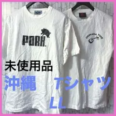 沖縄　方言　ナミ　Tシャツ　白　メンズ　XL LL 2枚　セット