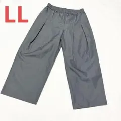 【新品】カルージュ【LL】ワイドボリュームパンツ ハウンドトゥース ウエストゴム