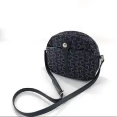 CELINE セリーヌ 馬車金具 Cマガタム ネイビー ショルダーバッグ