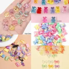 ♡デコパーツ♡まとめ売り♡花・リボン・キャンディ・お菓子・くま