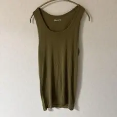 Asamerry オリーブ色 タンクトップ Lサイズ