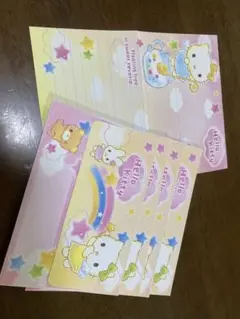 Hello Kitty レターセット 雲と星デザイン 袋なし