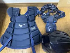 美品 ミズノ 軟式少年用 キャッチャー防具