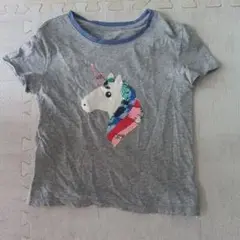 GAP ユニコーン　スパンコール グレーTシャツ 120cm