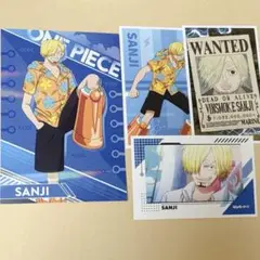ワンピース　サンジ　ステッカー　ブロマイド　セット