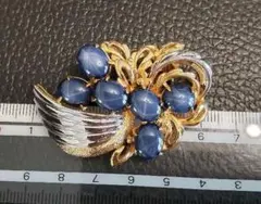 ヴィンテージ 花モチーフ ブローチ