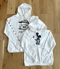 【2点セット】パーカー ディズニー disney ミッキー ドナルド