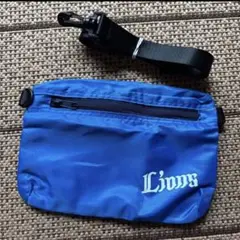 西武ライオンズ　ショルダーバッグ　Lions ポーチ　ブルー　配布　記念品