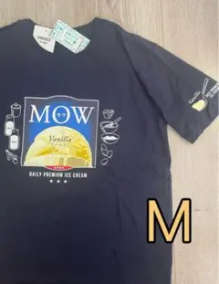 企業コラボ Tシャツ 半袖 ユニセックス 森永乳業 モウ MOW アイス M